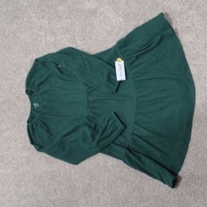 Girls waffle fabric tiered dress